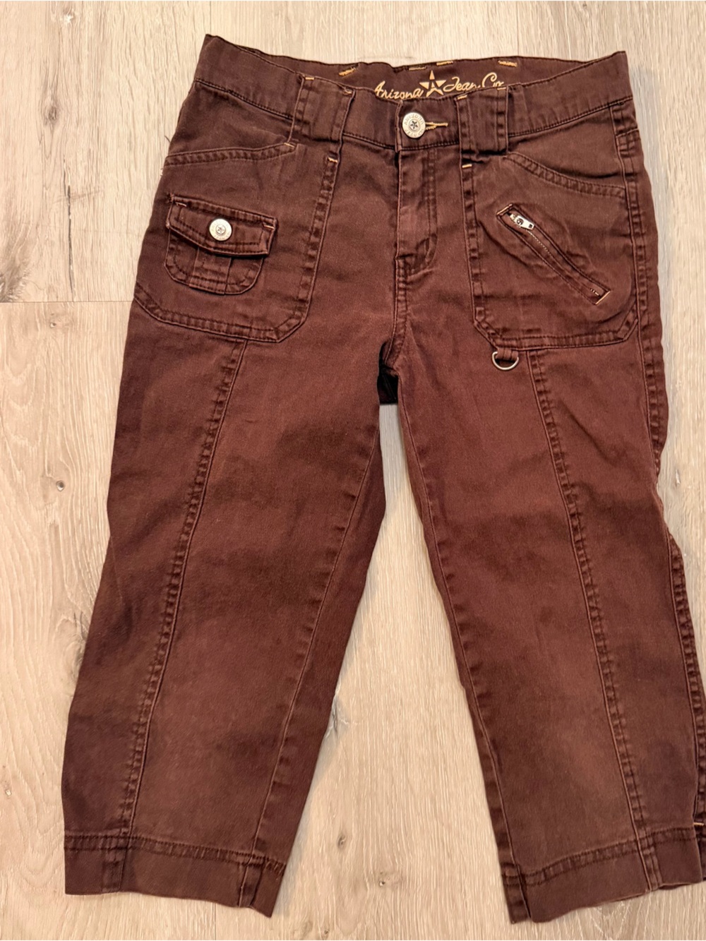 Vintage Arizona Jean Co. Y2K Brown Cargo Capris